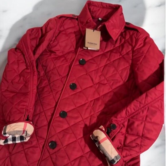 NWT Burberry Lightweight quilted jacket RED - Picture 4 of 5